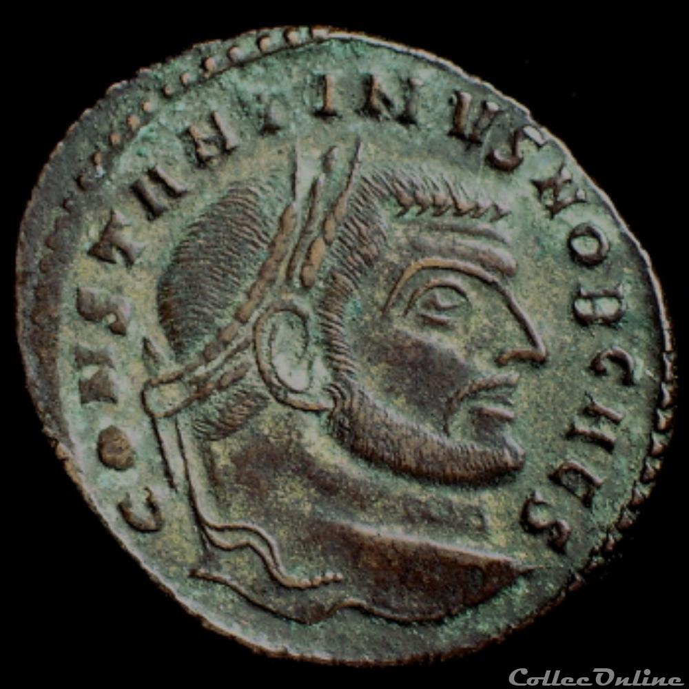 Follis de Constantin I, pour Rome monnaie antique romaine follis de constantin i pour rome