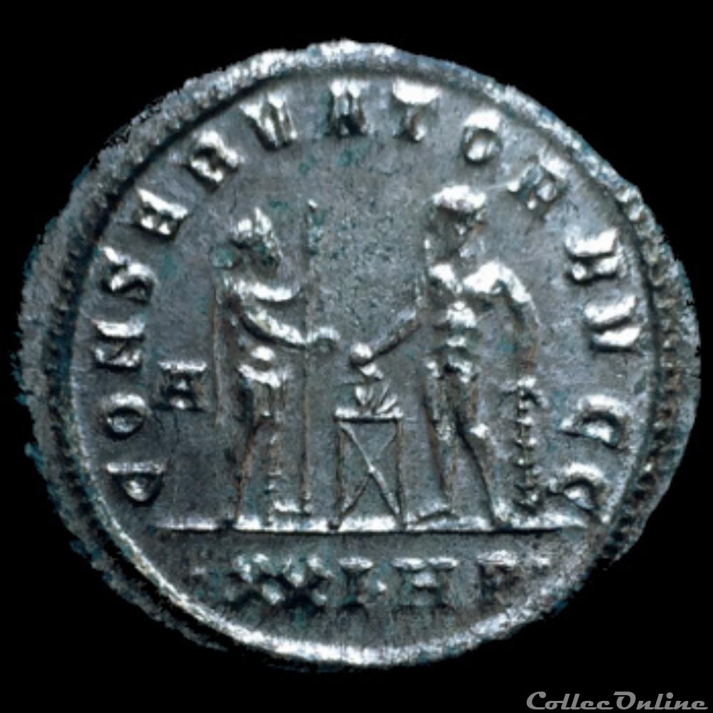 Aurelianus de Maximien Hercule pour Siscia monnaie antique romaine aurelianus de maximien hercule pour siscia