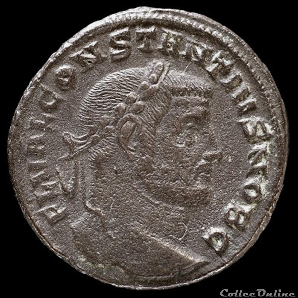 Follis de Constance Chlore césar pour Siscia monnaie antique romaine follis de constance chlore cesar pour siscia