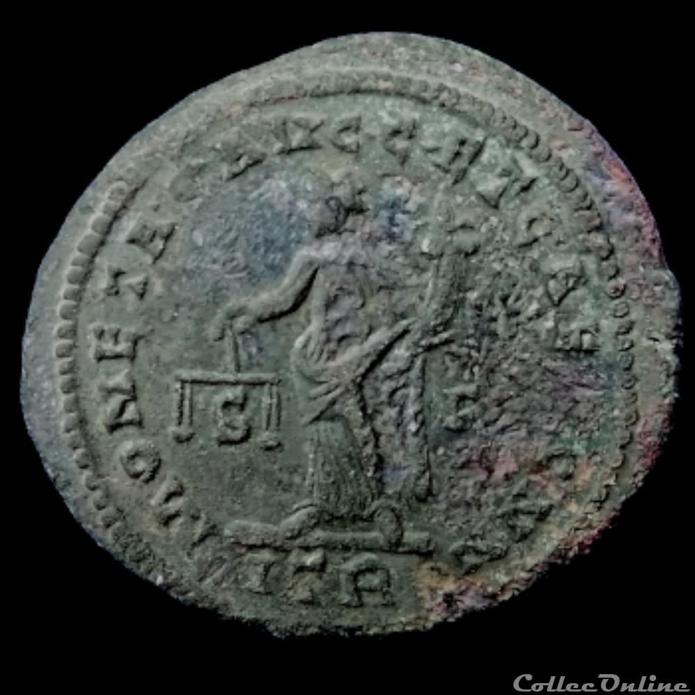 monnaie antique av jc ap romaine follis de galere maximien cesar pour treves