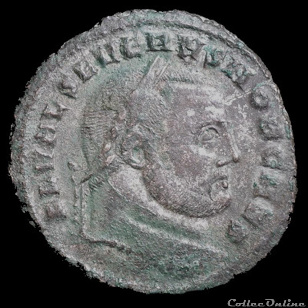 Follis de Sévère II césar pour Carthage monnaie antique romaine follis de severe ii cesar pour carthage