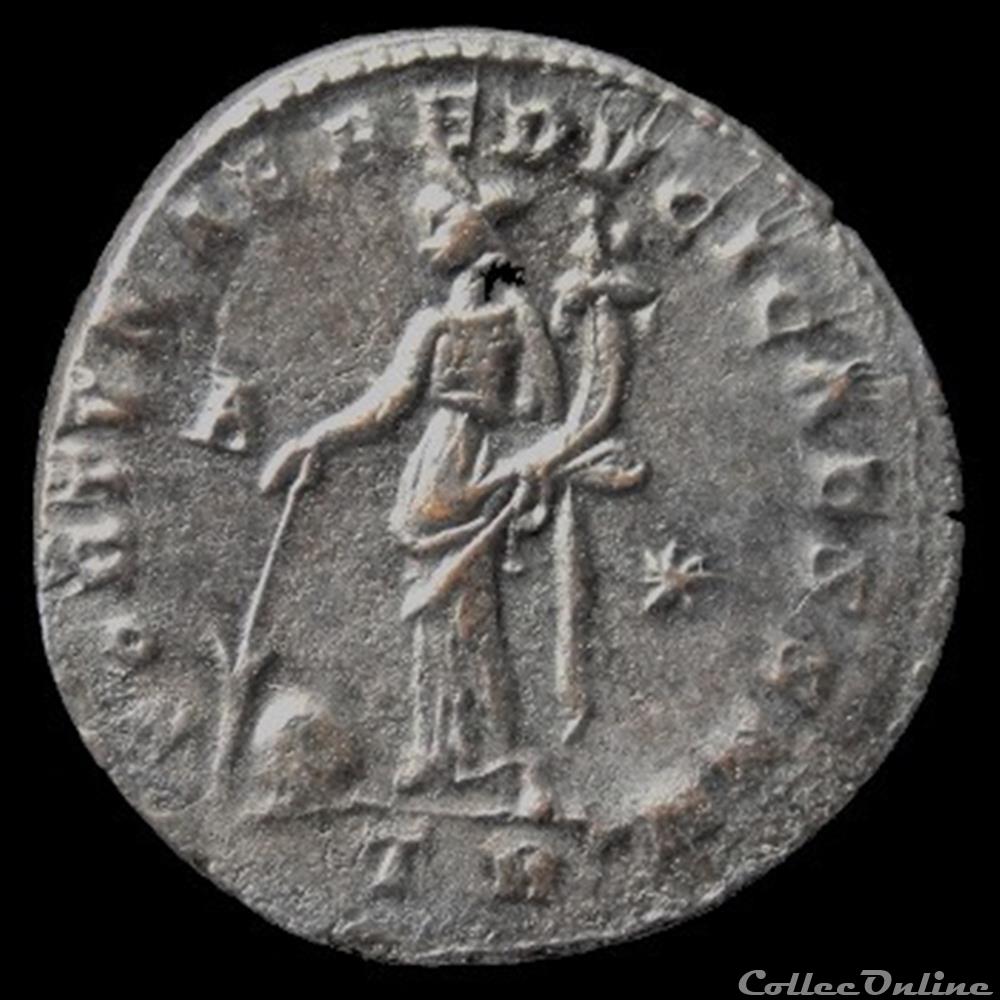 Follis de Dioclétien pour Trèves monnaie antique romaine follis de diocletien pour treves