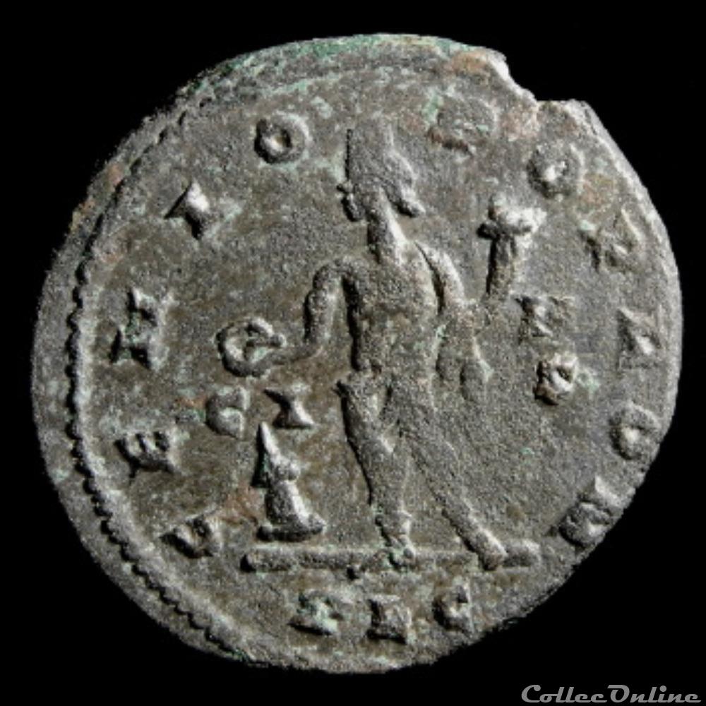 monnaie antique romaine follis de constantin i auguste pour lyon