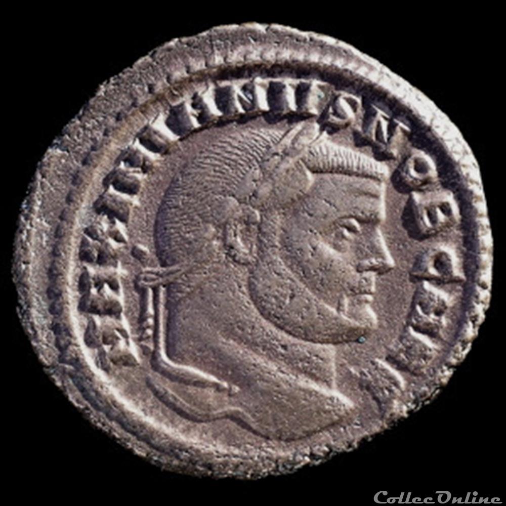 Follis de Galère Maximien César pour Carthage monnaie antique romaine follis de galere maximien cesar pour carthage