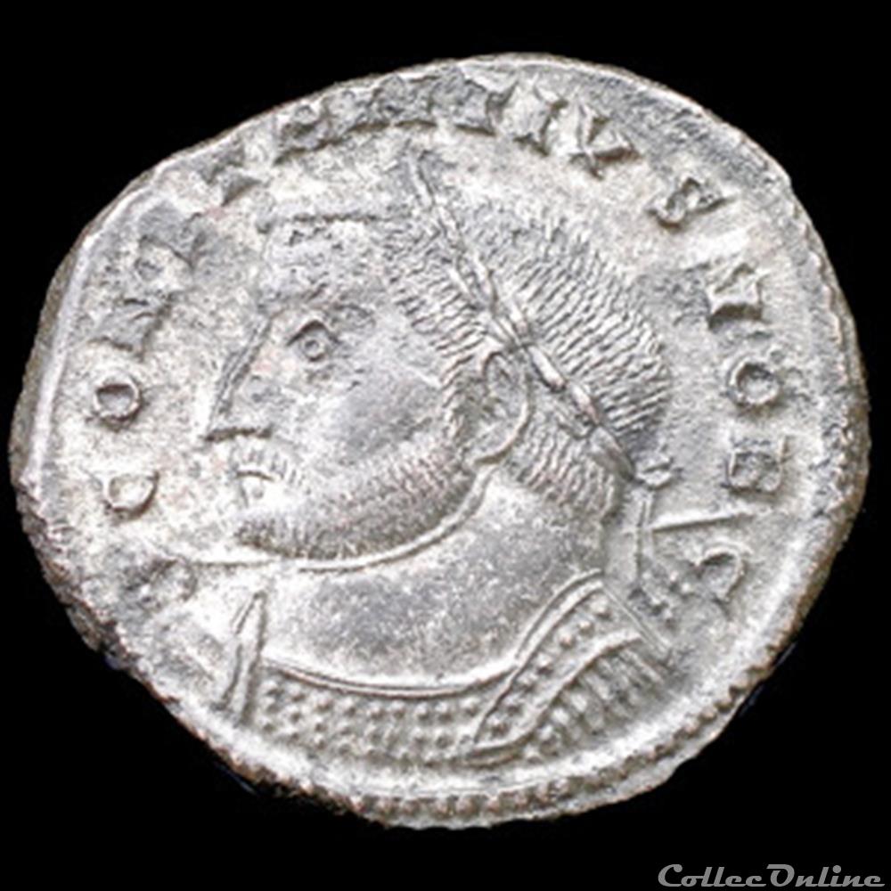 Follis de Constance Chlore césar pour Lyon monnaie antique romaine follis de constance chlore cesar pour lyon