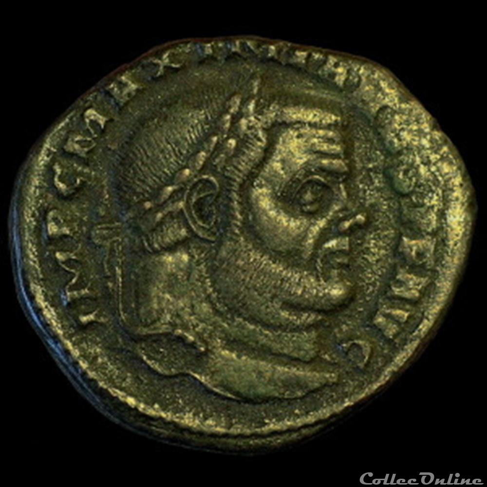 monnaie antique romaine follis de maximien hercule pour ticinium
