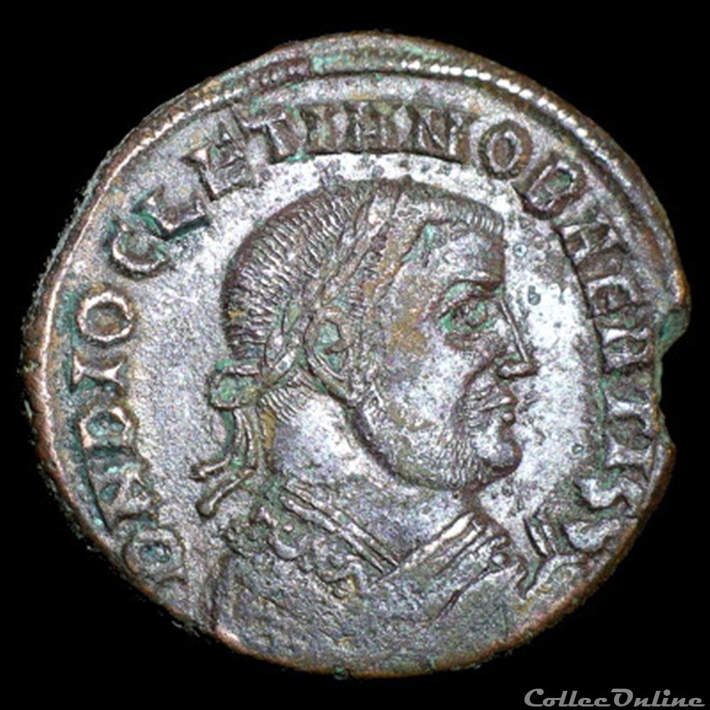 Follis de Diocletien pour Alexandrie monnaie antique romaine follis de diocletien pour alexandrie