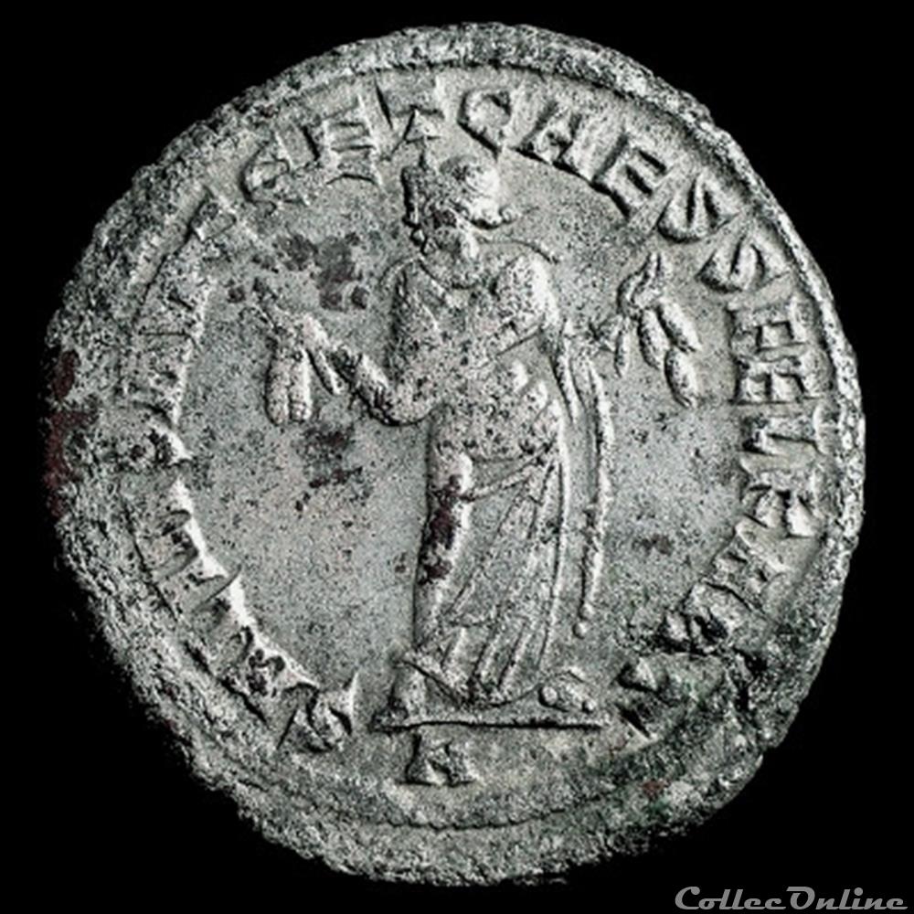 Follis de Dioclétien pour Carthage monnaie antique romaine follis de diocletien pour carthage