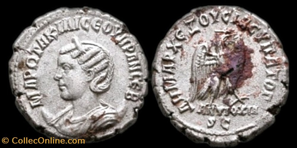 Otacilia Severa tétradrachme d' Antioche monnaies antiques romaines provinciales otacilia severa tetradrachme antioche