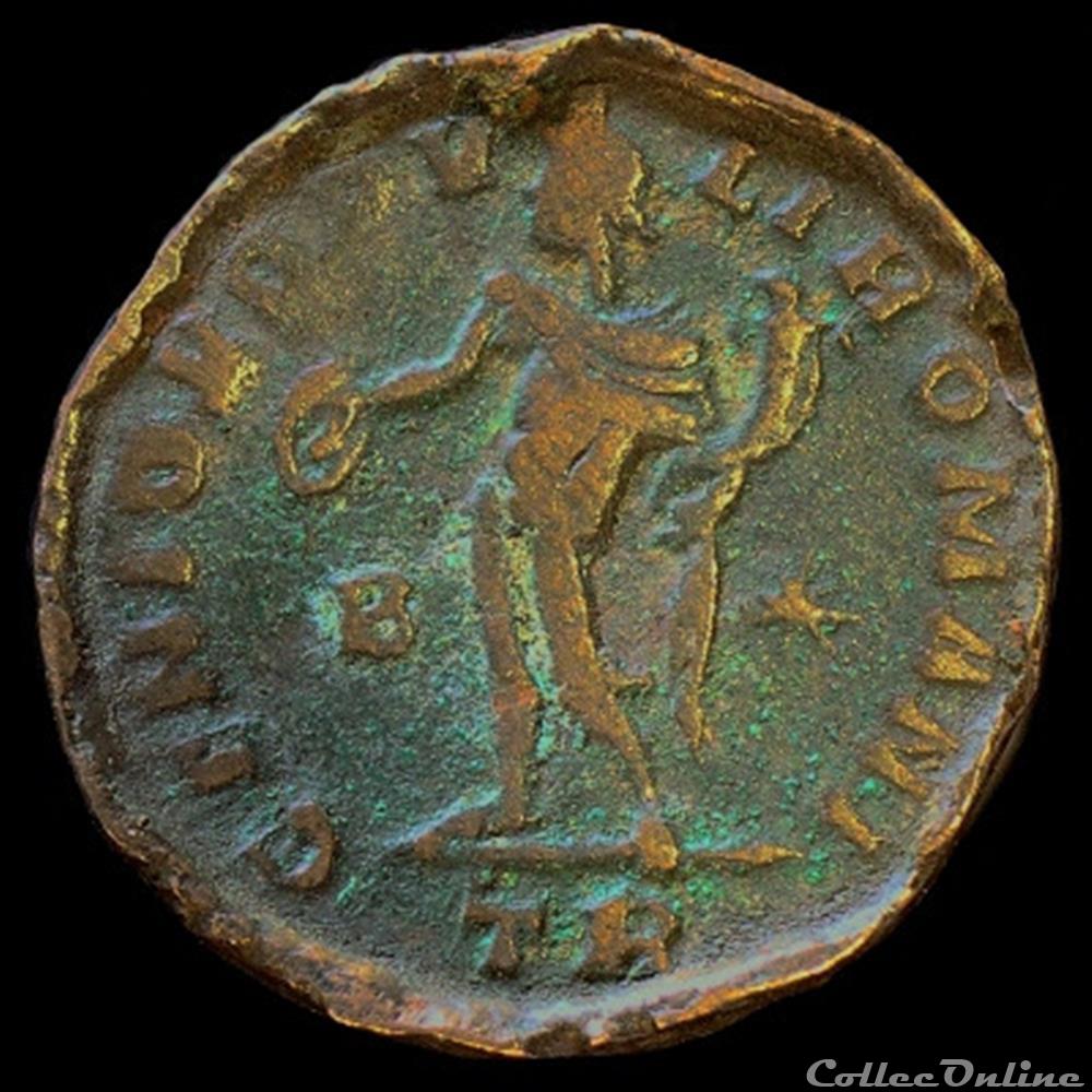Follis de Maximien Hercule pour Trèves monnaie antique romaine follis de maximien hercule pour treves