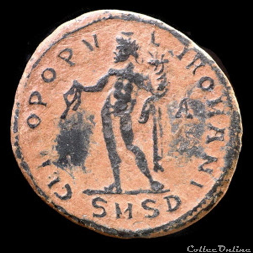 monnaie antique romaine follis de severe ii cesar pour serdica