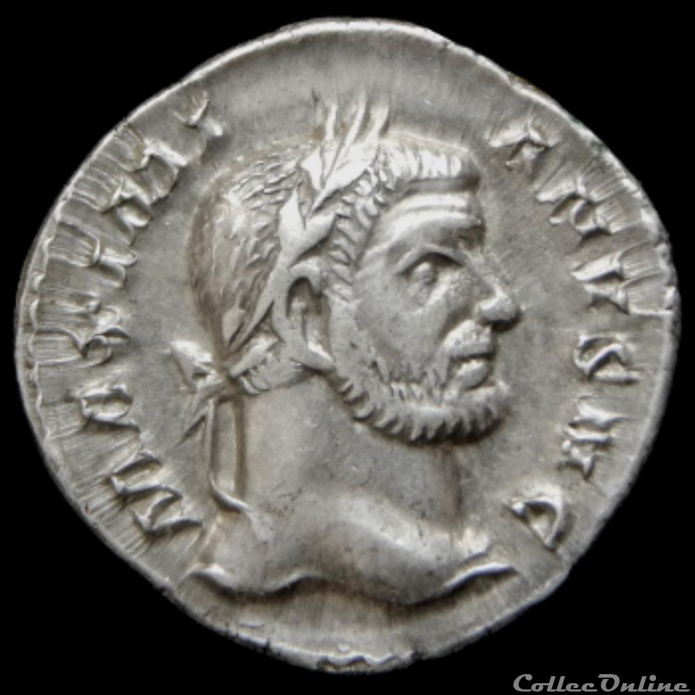 monnaies antiques romaines republicaines imperiales argenteus de galere maximien pour treves