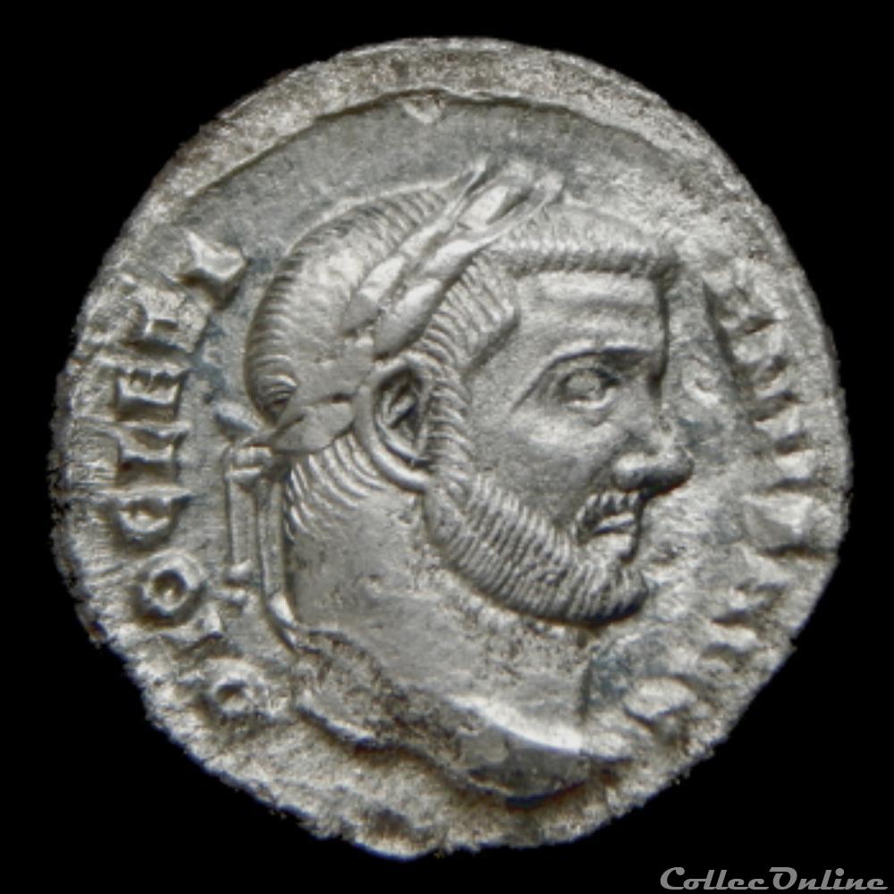 Argenteus de Dioclétien pour Rome monnaies antiques romaines republicaines imperiales argenteus de diocletien pour rome