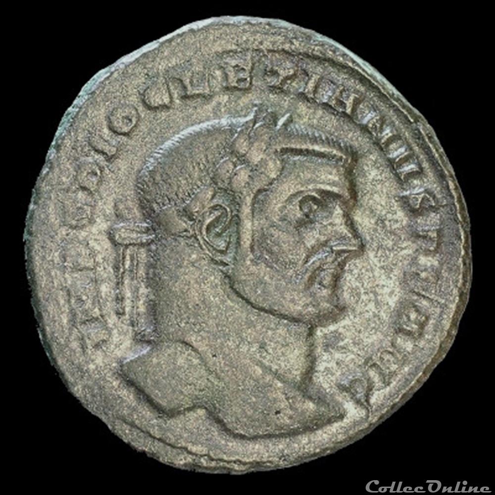Follis de Dioclétien pour Rome monnaie antique romaine follis de diocletien pour rome
