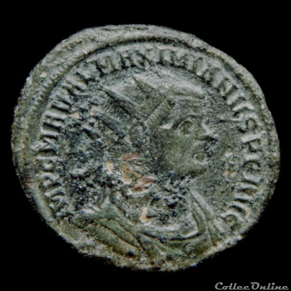 Aurelianus de Maximien Hercule pour Siscia monnaie antique romaine aurelianus de maximien hercule pour siscia