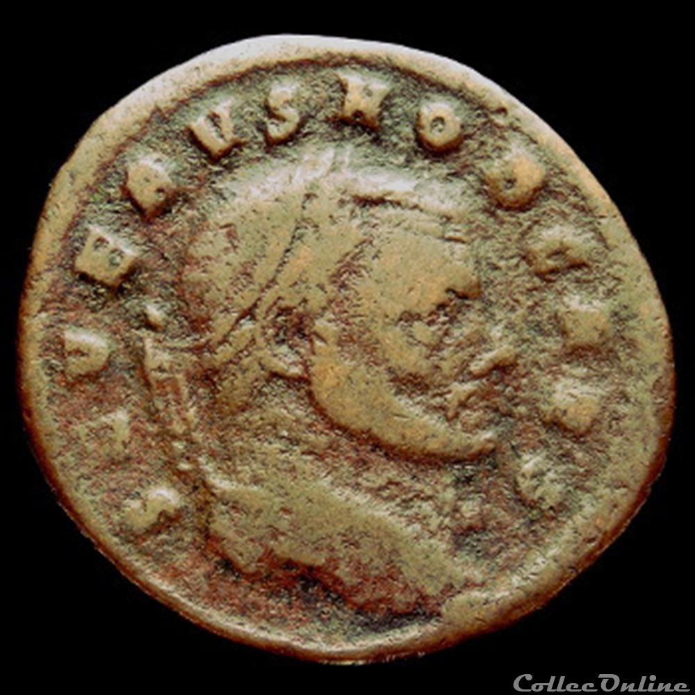 Follis de Sévère II césar pour Rome monnaie antique romaine follis de severe ii cesar pour rome