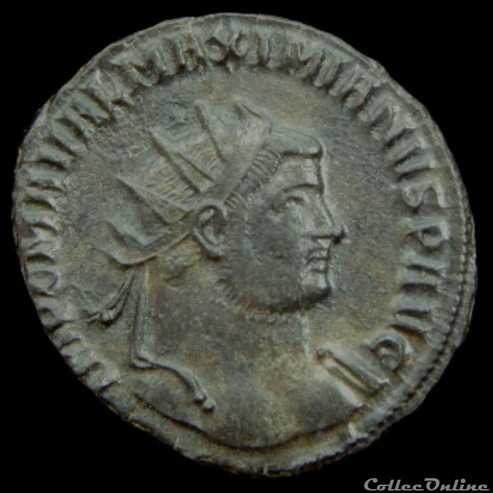 Aurelianus de Maximien Hercule pour Siscia monnaie antique romaine aurelianus de maximien hercule pour siscia