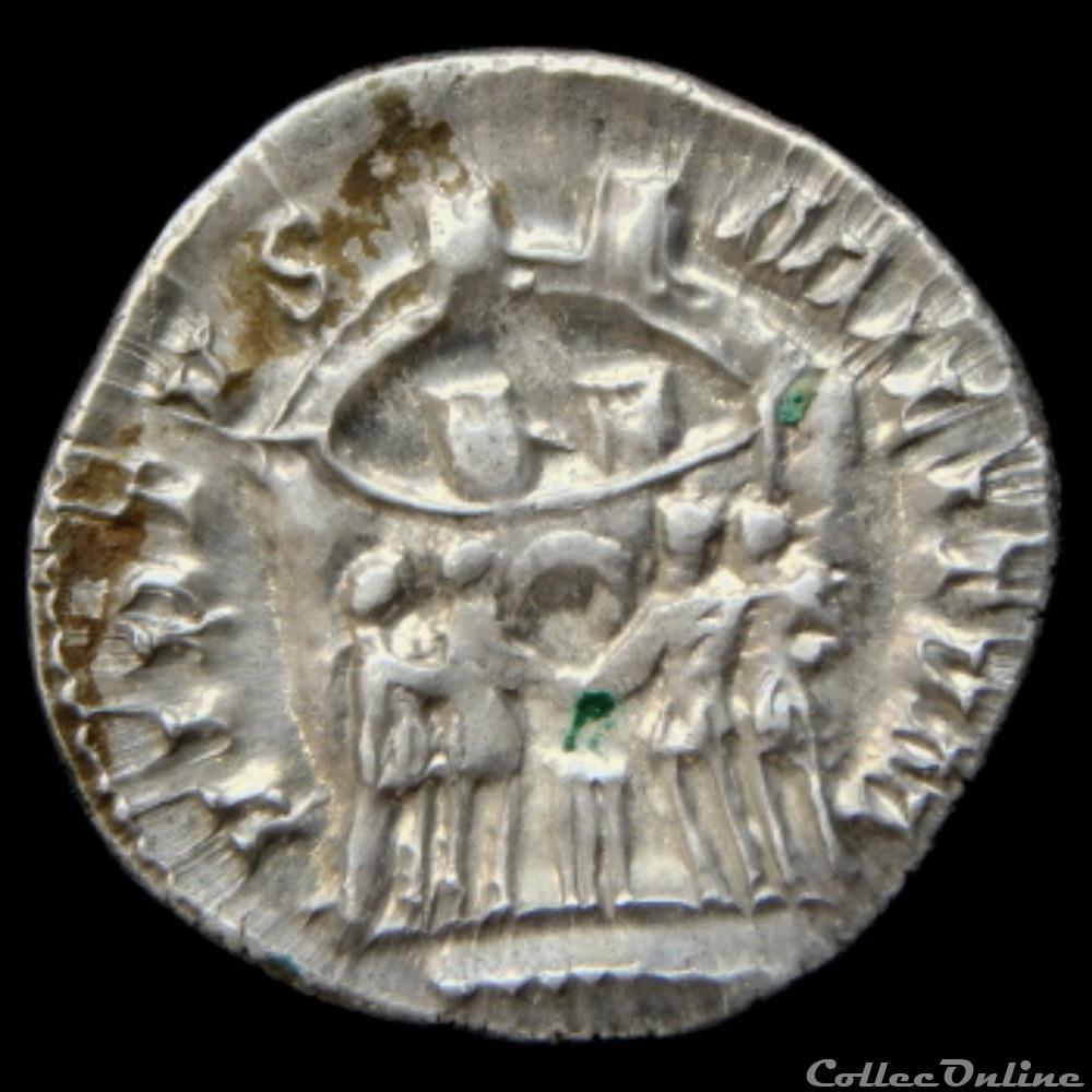monnaies antiques romaines republicaines imperiales argenteus de galere maximien pour treves