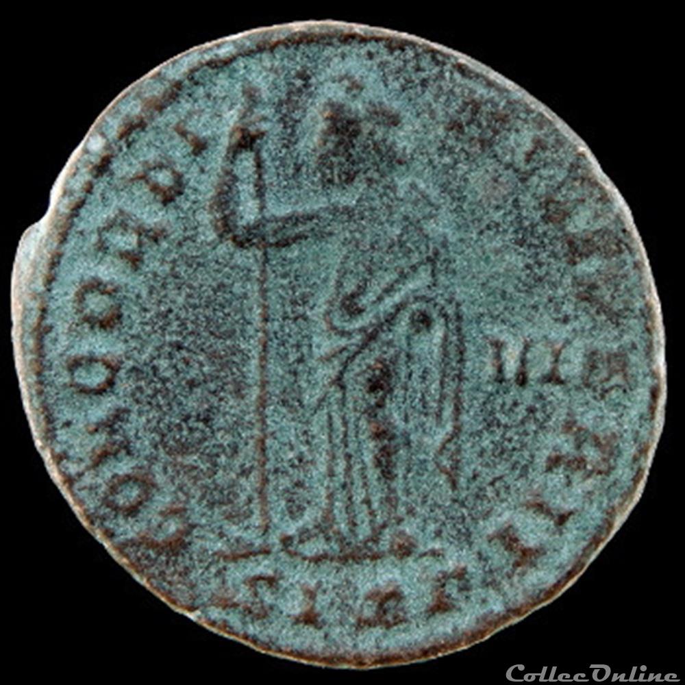 Follis de Sévère II pour Siscia monnaie antique romaine follis de severe ii pour siscia