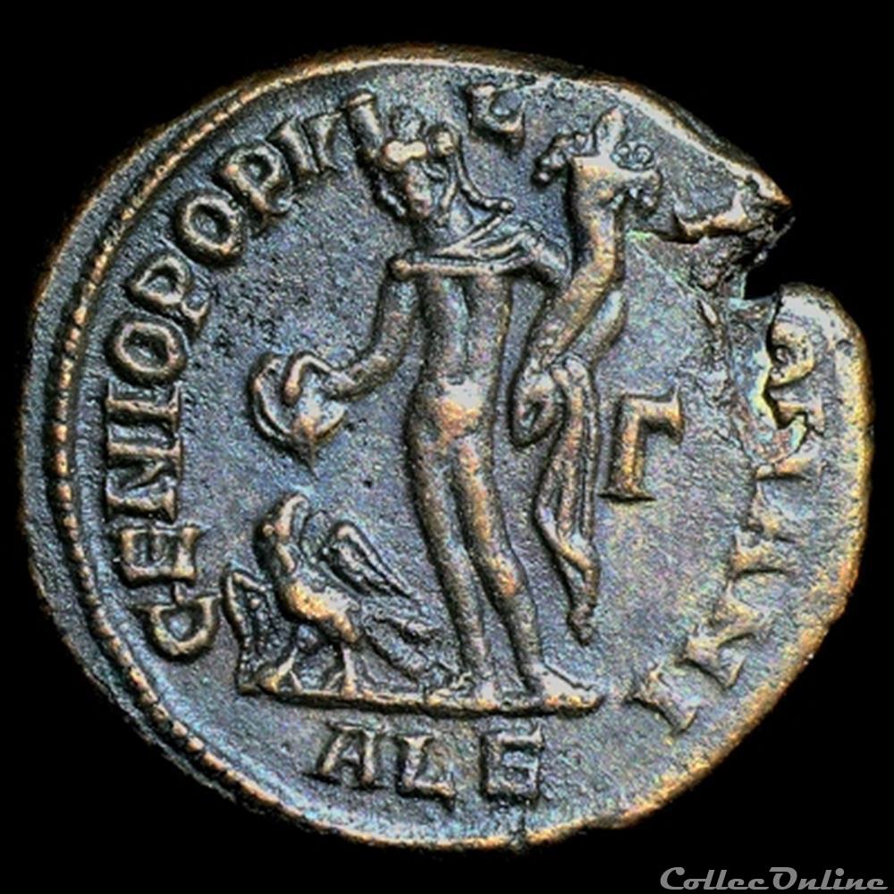 Follis de Maximien Hercule pour Alexandrie monnaie antique romaine follis de maximien hercule pour alexandrie