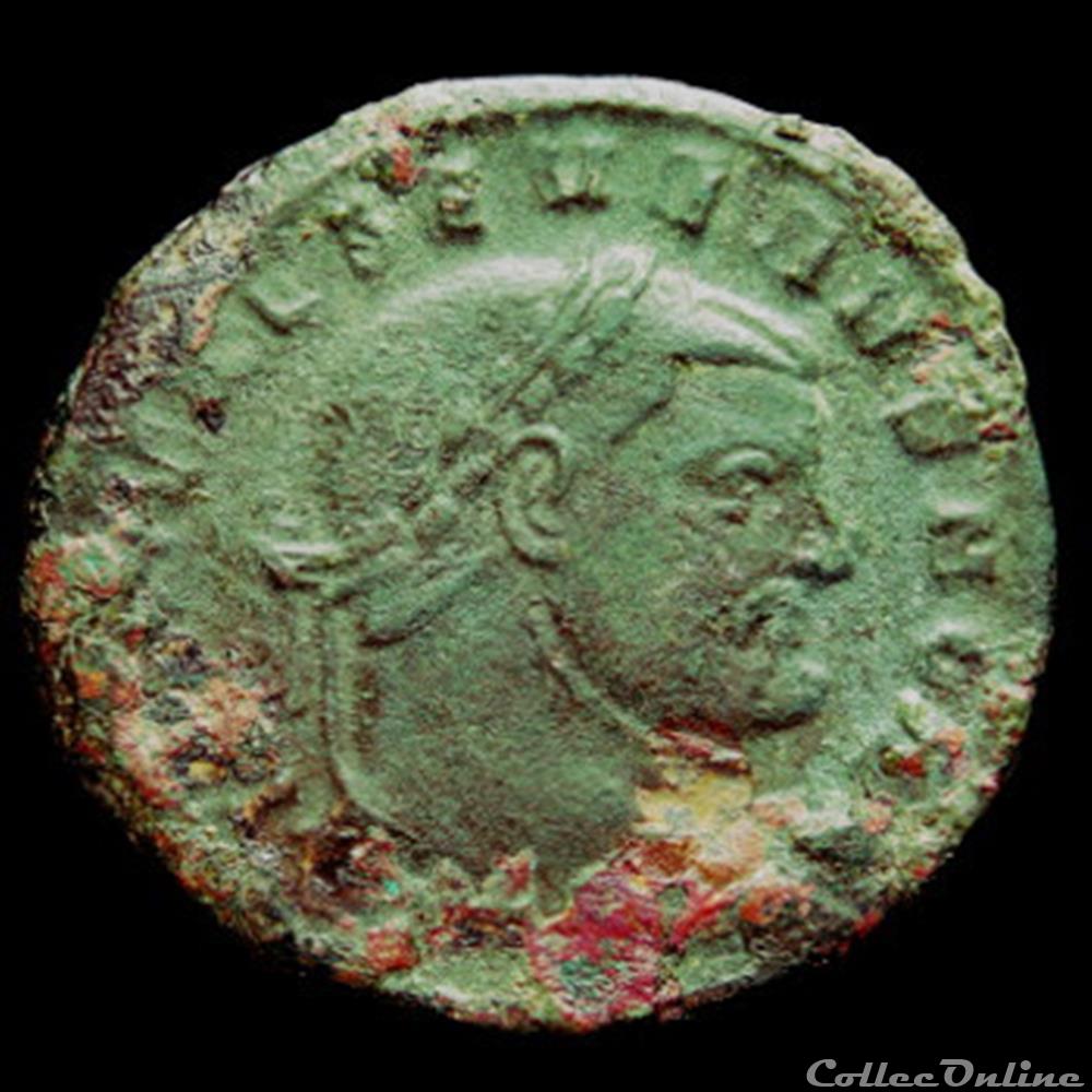 Follis de Sévère II pour Siscia monnaie antique romaine follis de severe ii pour siscia