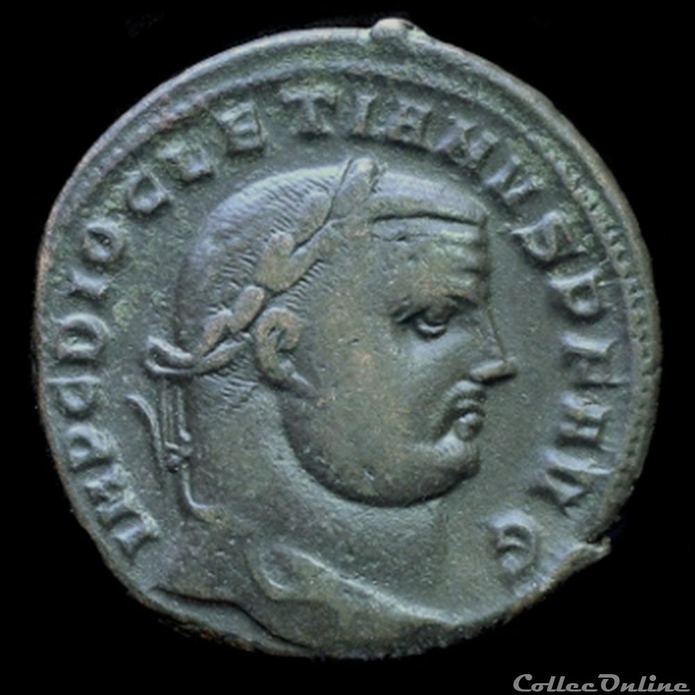 Follis de Dioclétien pour Antioche monnaie antique romaine follis de diocletien pour antioche