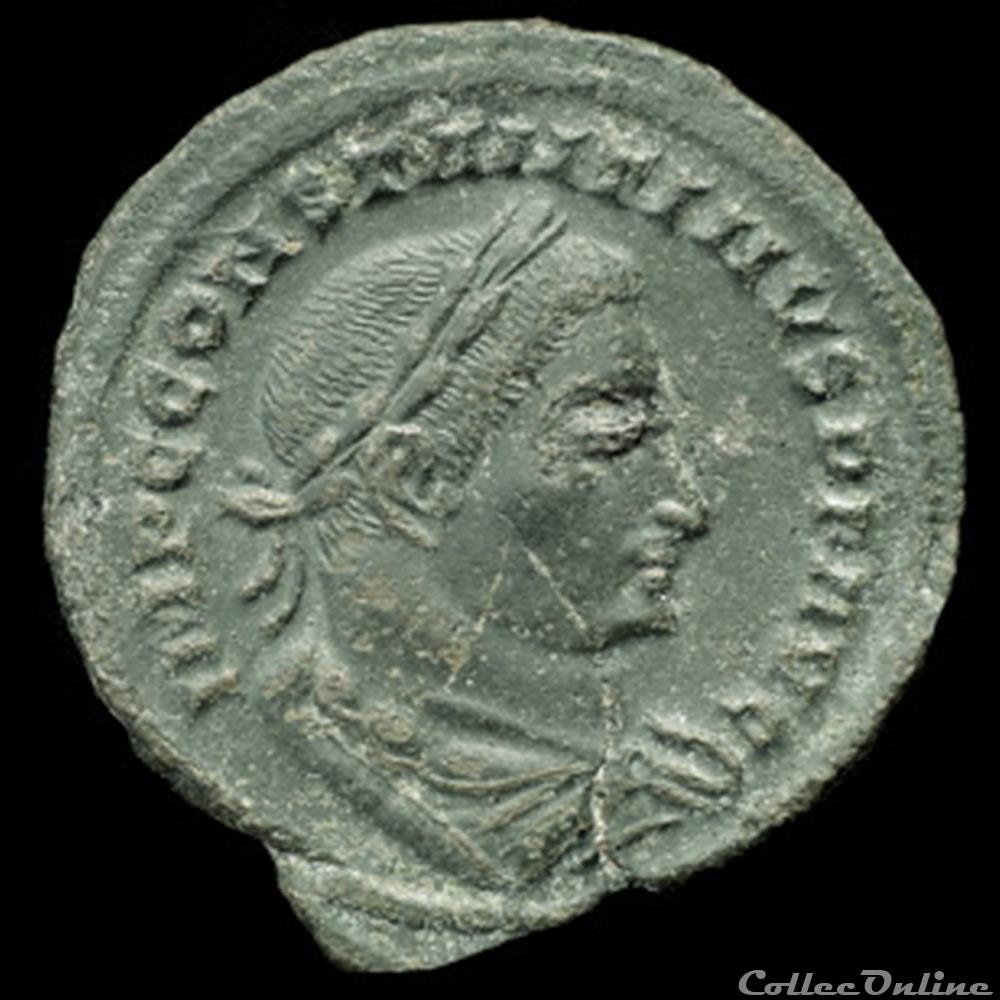 Follis de Constantin I auguste pour Lyon monnaie antique romaine follis de constantin i auguste pour lyon