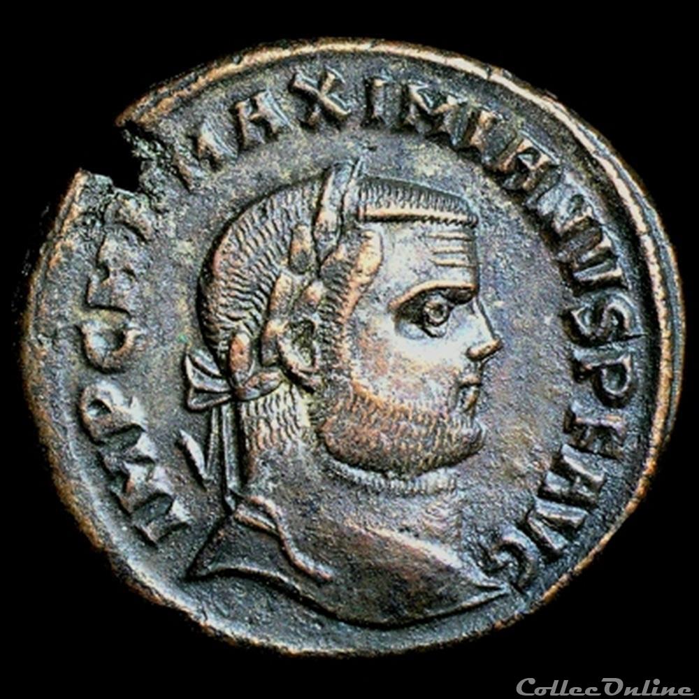 Follis de Maximien Hercule pour Alexandrie monnaie antique romaine follis de maximien hercule pour alexandrie