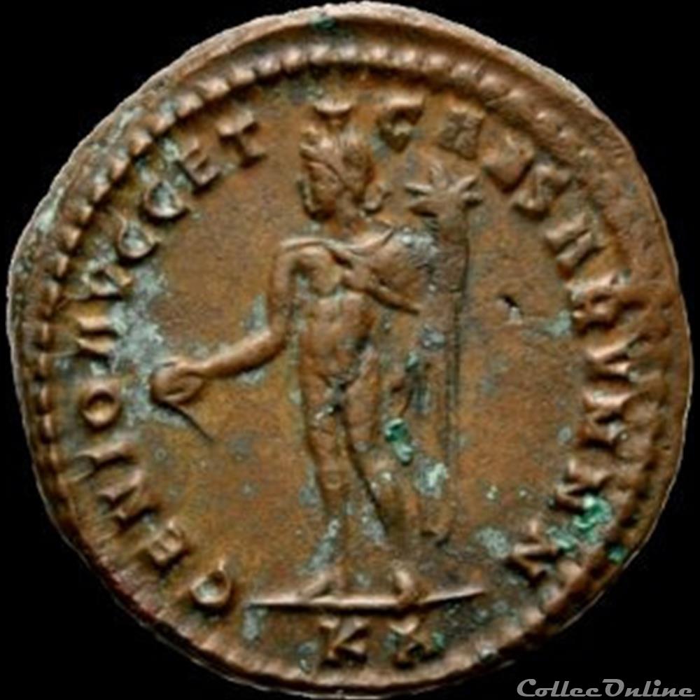Follis de Galère Maximien césar pour Cysique monnaie antique romaine follis de galere maximien cesar pour cysique