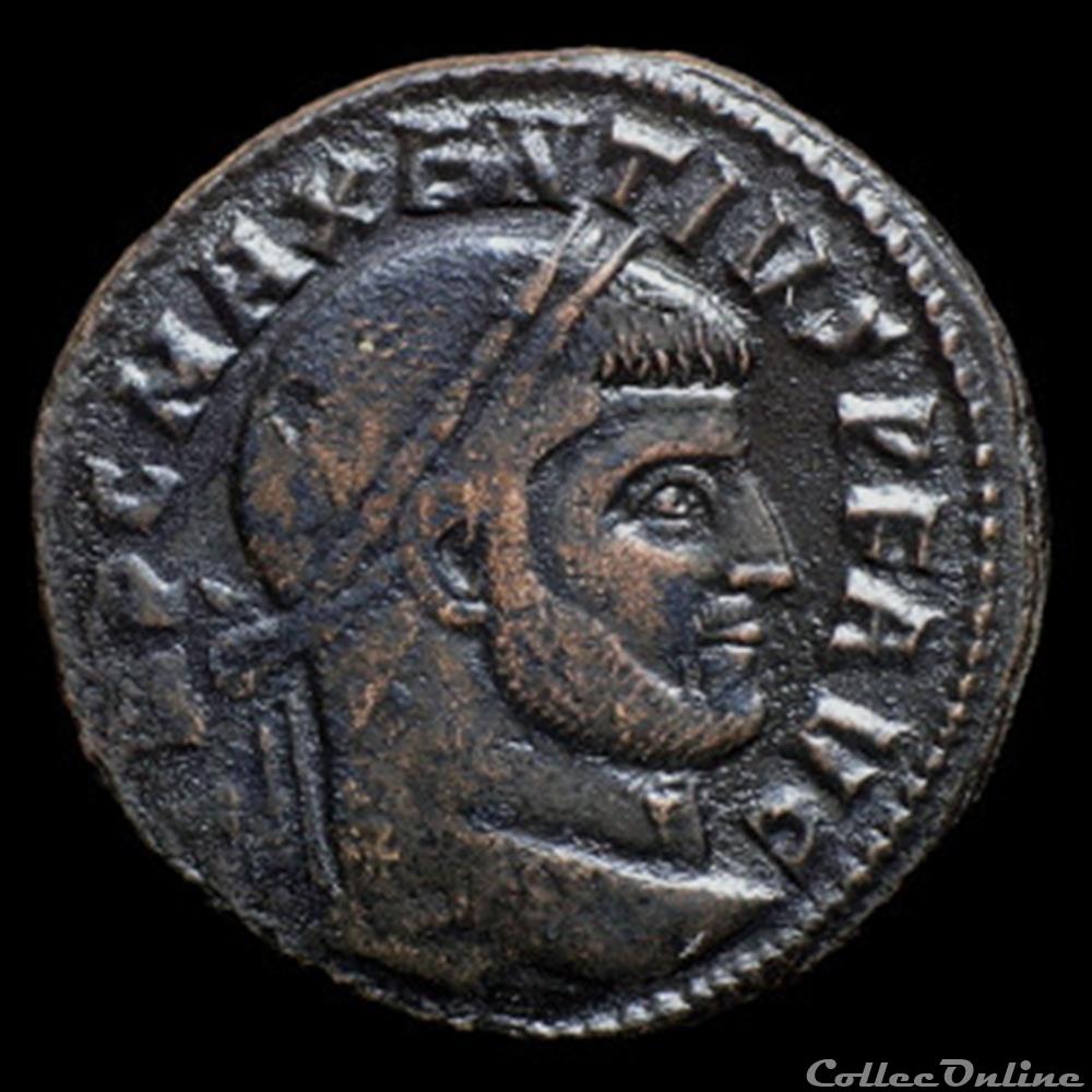 Follis de Maxence pour Ostie monnaie antique romaine follis de maxence pour ostie