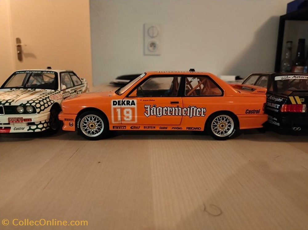 BMW M3 E30 DTM Jägemeister 3 modeles reduits voitures bmw m3 e30 dtm jagemeister