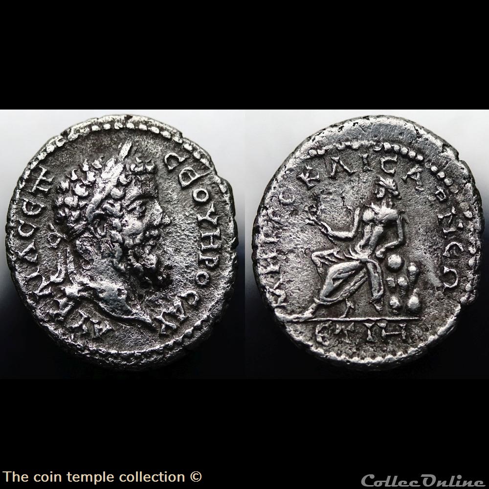 Septimius Severus Drachme; SYD 405 munzen antike bis romische provinz septimius severus drachme syd 405