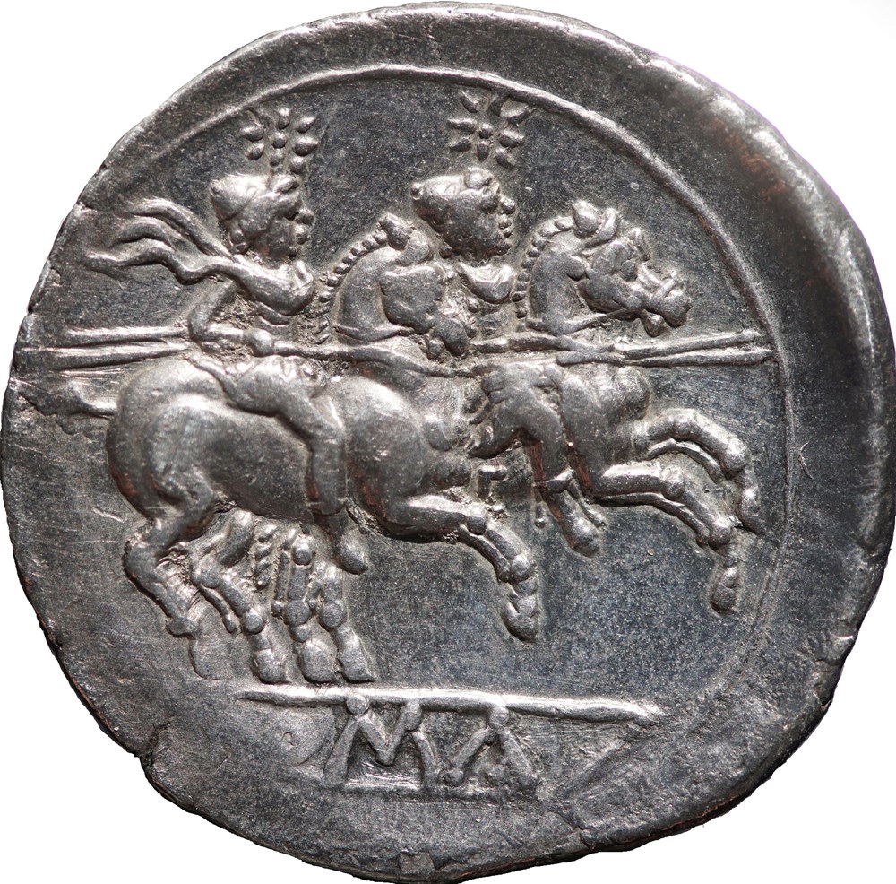 Crawford 53/2(var. RRSC I, B56), Anonym, Denar, after 211 B.C, Rome munzen antike bis romische imperial und republik crawford 53 2 var rrsc i b56 anonym denar after 211 b c rome