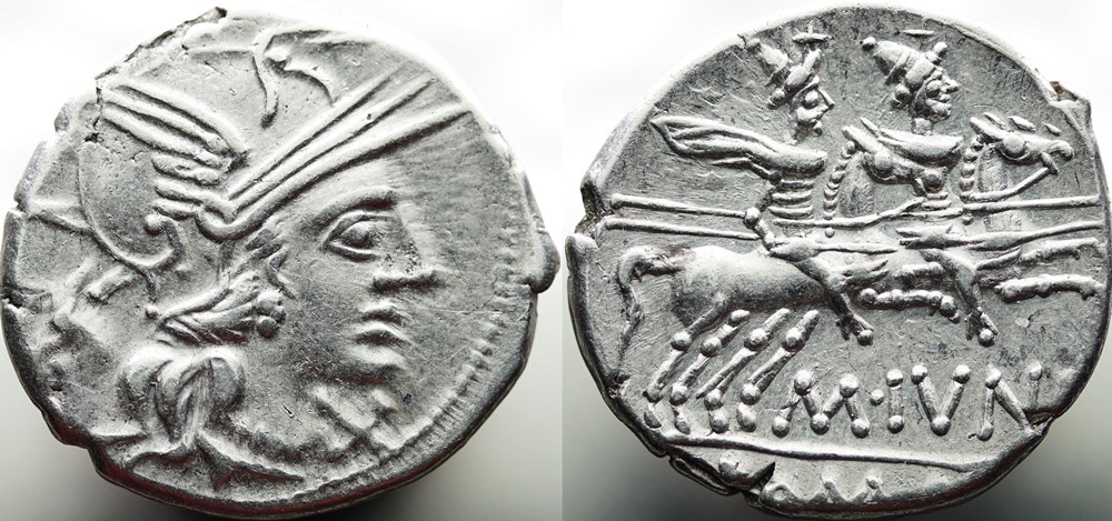 munzen antike bis romische imperial und republik crawford 220 1 m ivni m ivnius silanus denar 145 rom
