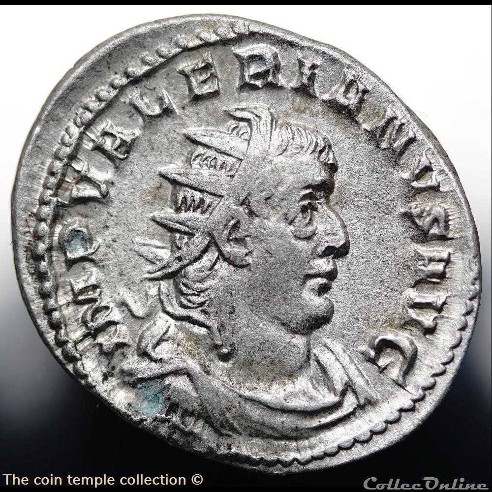 Valerianus Antoninian, Göbl 868e (R2) 2 munzen antike vor j c bis nach romische republikanische imperial valerianus antoninian gobl 868e r2