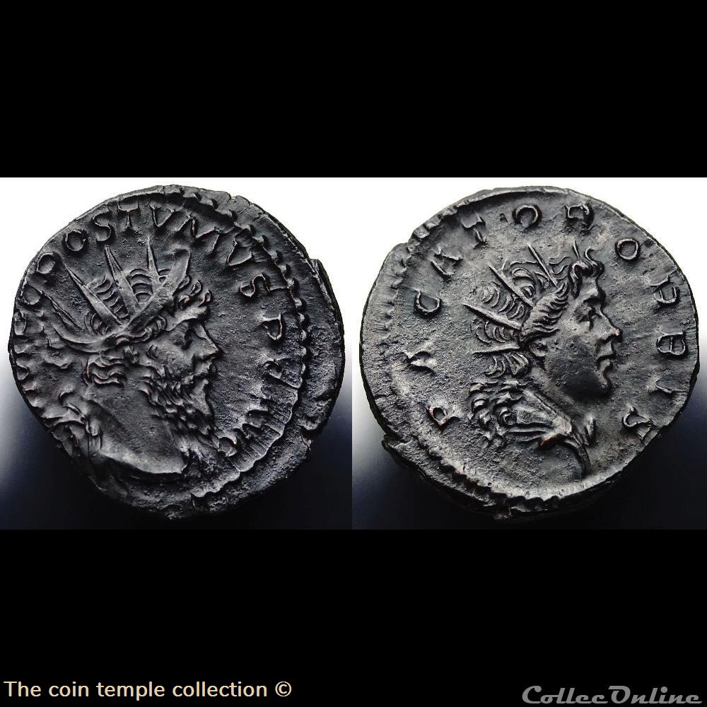 Antoninian Postumus, RIC V.4 #421(C1) 3 munzen antike bis romische imperial und republik antoninian postumus ric v 4 421 c1