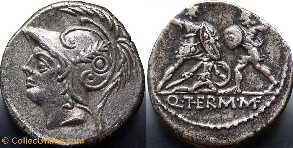 Crawford 319/1, Q.THERM M.F (Q. Minucius Thermus M.f.) Denar, 103 BC, Rom munzen antike bis romische imperial und republik crawford 319 1 q therm m f q minucius thermus m f denar 103 bc rom