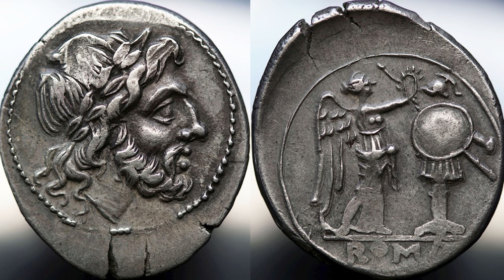 Crawford 70/1, Anonym, Victoriatus, after 211-208 BC, Sicily munzen antike bis romische imperial und republik crawford 70 1 anonym victoriatus after 211 208 bc sicily