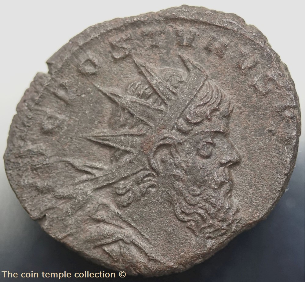 Antoninian Aureolus for Postumus, RIC V.4 #464(C1) 2 munzen antike bis romische imperial und republik antoninian aureolus for postumus ric v 4 464 c1