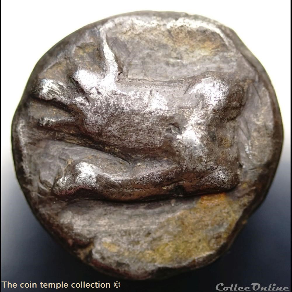 Argolis, Argos. AR Triobol, c. 480-430 BC. Wolf / A within incuse square - Silber 2 munzen antike bis griechisch argolis argos ar triobol c 480 430 bc wolf a within incuse square silber