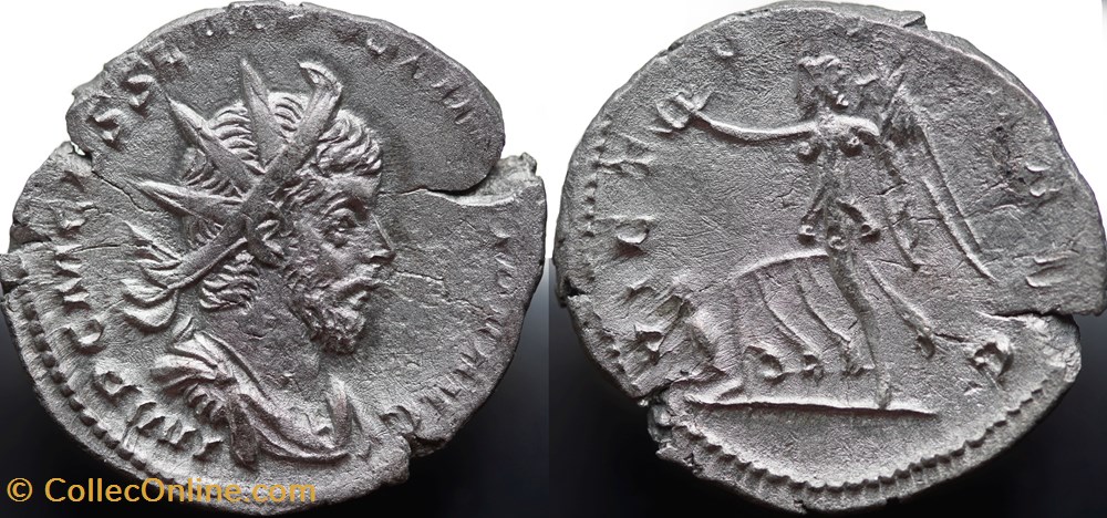 Antoninian Postumus (long legend)RIC V.4 #5(S) munzen antike bis romische imperial und republik antoninian postumus long legend ric v 4 5 s