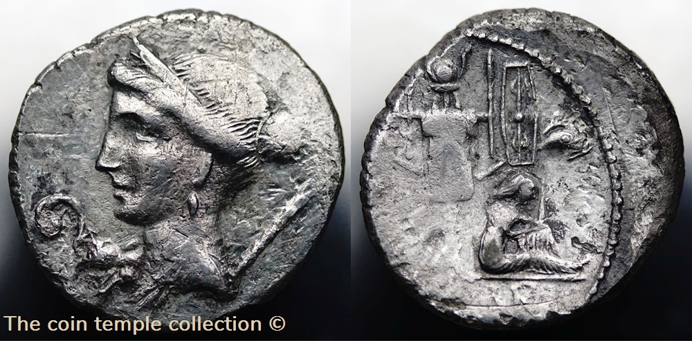 Crawford 468/2 CAESAR (C.Iulius Caesar), Denar munzen antike bis romische imperial und republik crawford 468 2 caesar c iulius caesar denar
