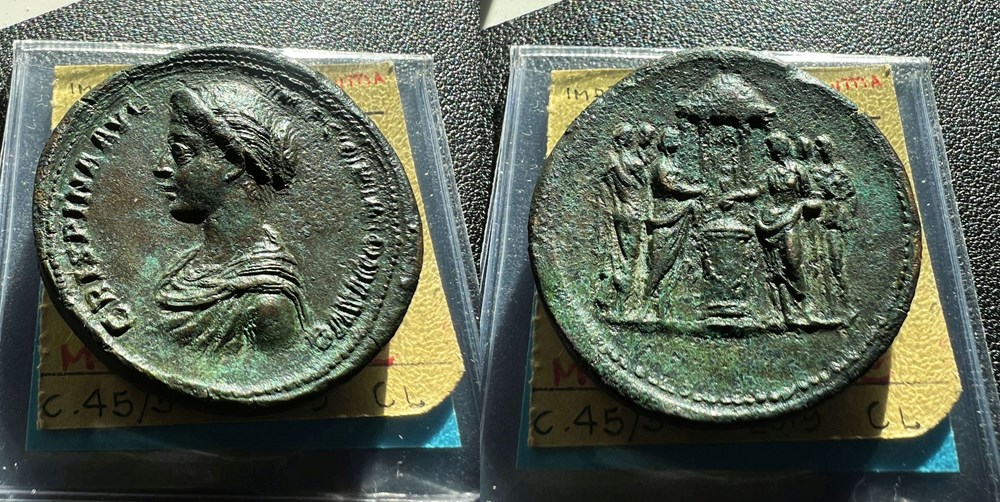 munzen antike bis romische imperial und republik crispina medallion