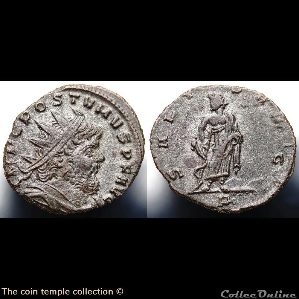 Antoninian Aureolus for Postumus RIC V.4 #461(C1) munzen antike bis romische imperial und republik antoninian aureolus for postumus ric v 4 461 c1
