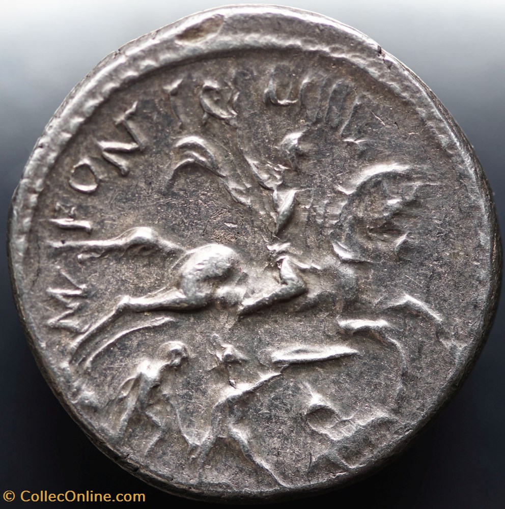 Crawford 429/1 P.FONTEIVS P.F.CAPITO (P. Fonteius P.f. Capito), Denar 3 munzen antike bis romische imperial und republik crawford 429 1 p fonteivs p f capito p fonteius p f capito denar