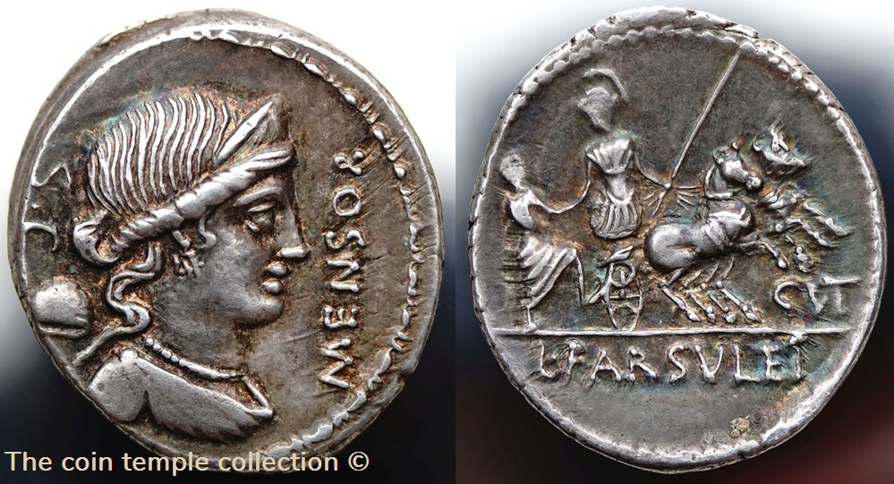 Crawford 392/1b, L. FARSVLEIVS MENSOR ( L. Farsuleius Mensor), Denar, 75 BC munzen antike vor j bi nach romische republikanische imperial crawford 392 1b l farsvleivs mensor l farsuleius mensor denar 75 bc