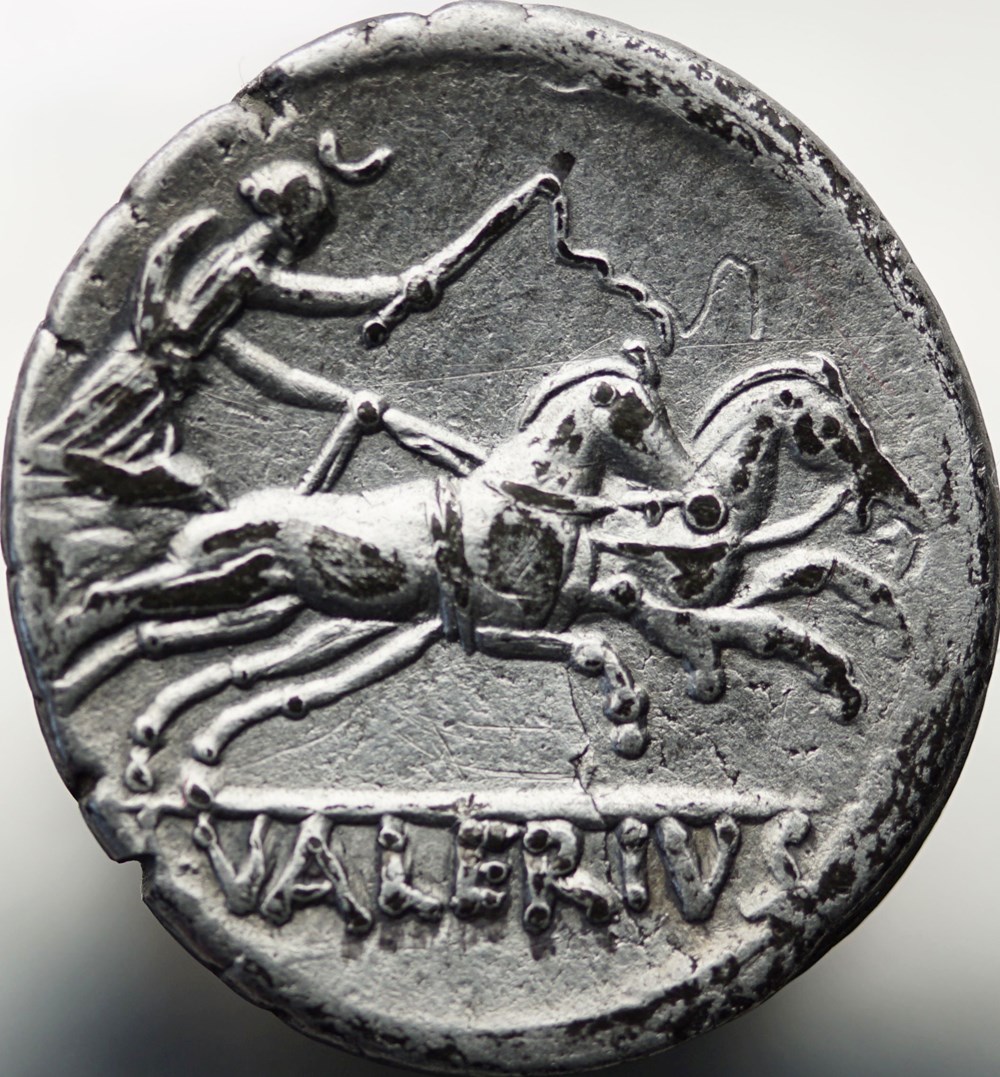 munzen antike bis romische imperial und republik crawford 474 5 l valerivs aciscvlvs l valerius acisculus denarius