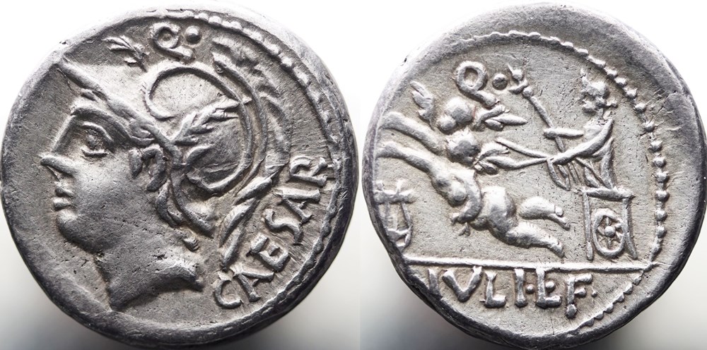 Crawford 320/1 L. IVLI L.F CAESAR (L. Iulius L f. Caesar, Denar munzen antike bis romische imperial und republik crawford 320 1 l ivli l f caesar l iulius l f caesar denar