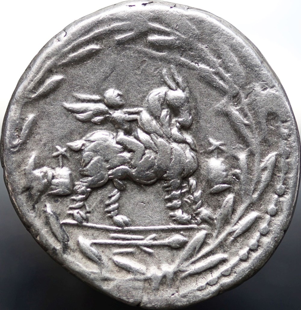 Crawford 353/1d MN.FONTEI C.F (Mn. Fonteius C.f.) Denar, 85, Rom munzen antike bis romische imperial und republik crawford 353 1d mn fontei c f mn fonteius c f denar 85 rom