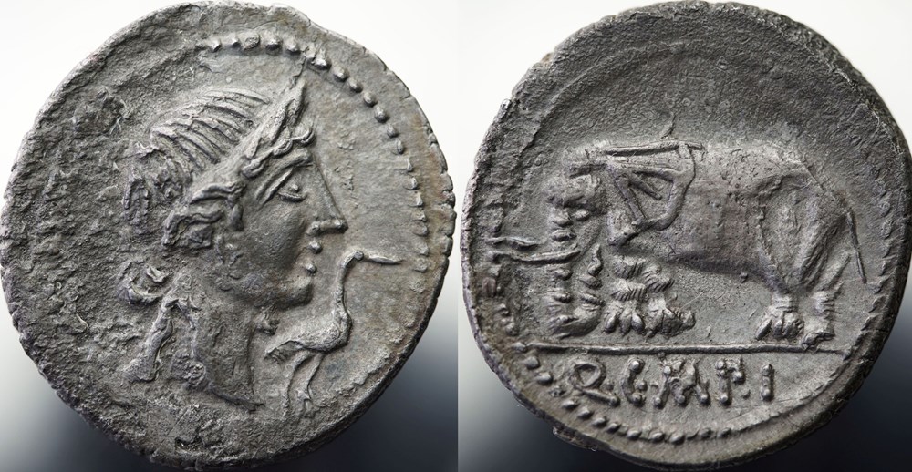 munzen antike bis romische imperial und republik crawford 374 1 q c m p i q caecilius metellus pius denar 81 bc military mint north italy